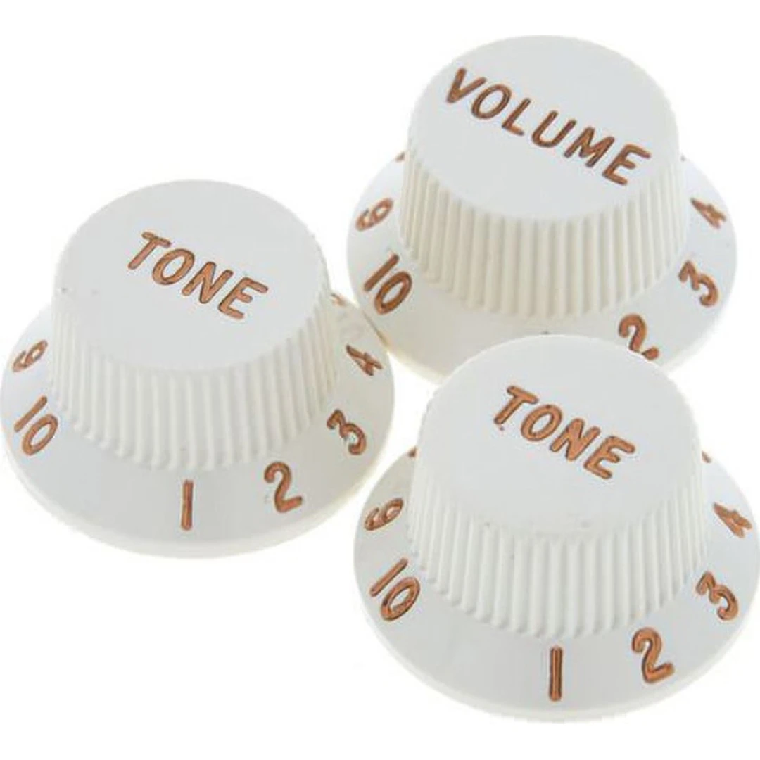 Ручки потенциометров Fender Knobs Stratocaster Parchment Set