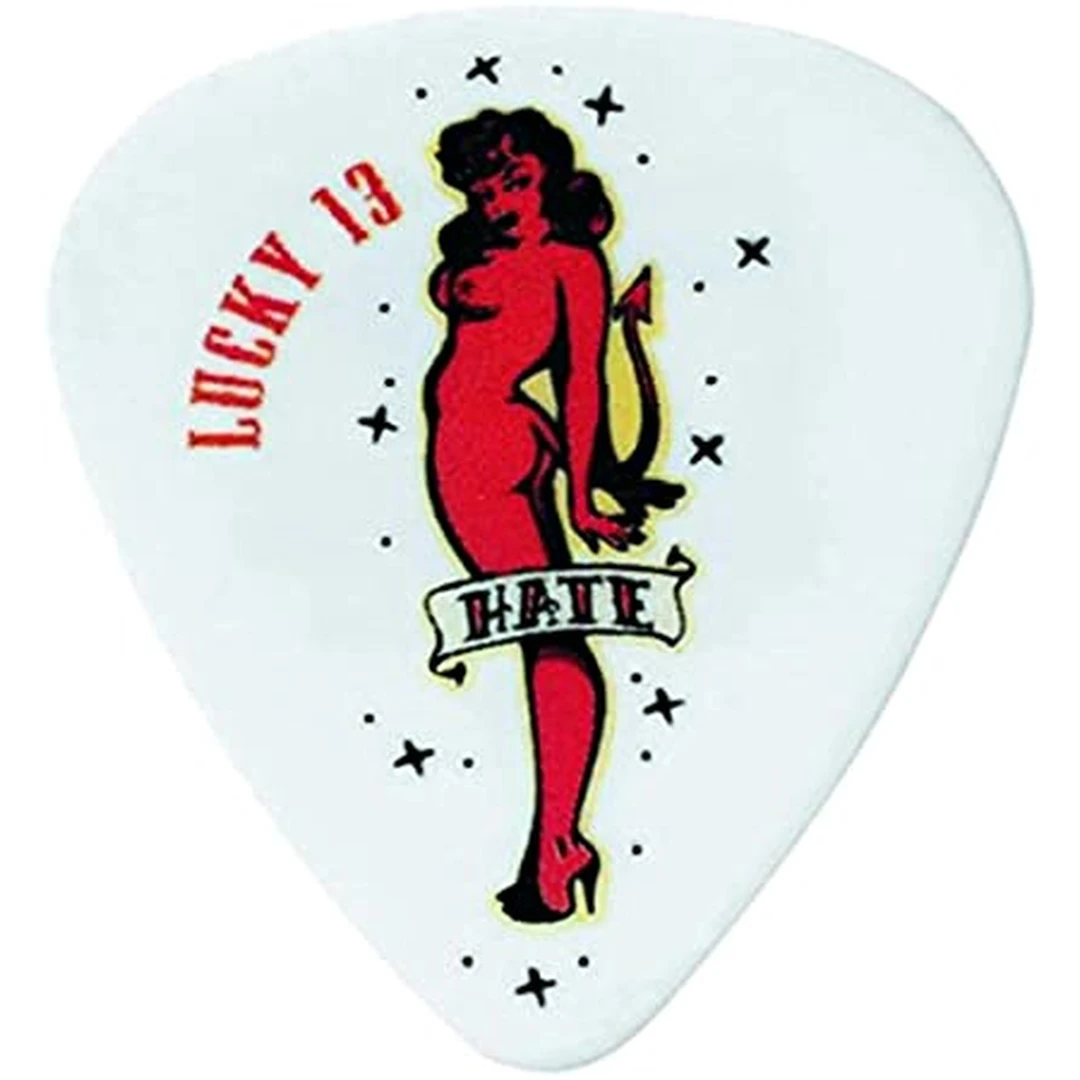 Медиатор Dunlop L08R.73 Lucky 13 Hate Girl .73