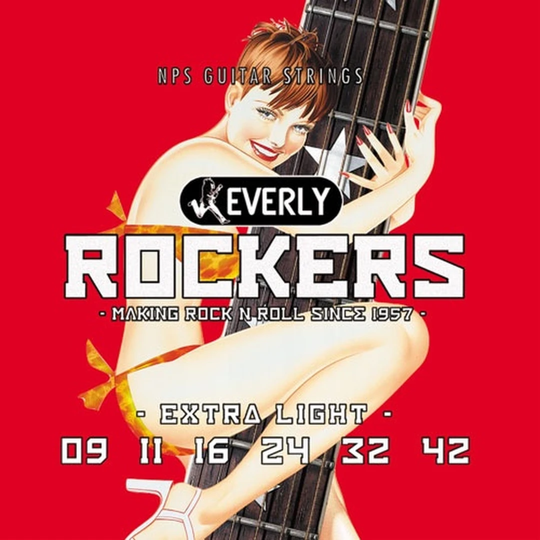 Струны для электрогитары Everly 9009 Rockers 9-42