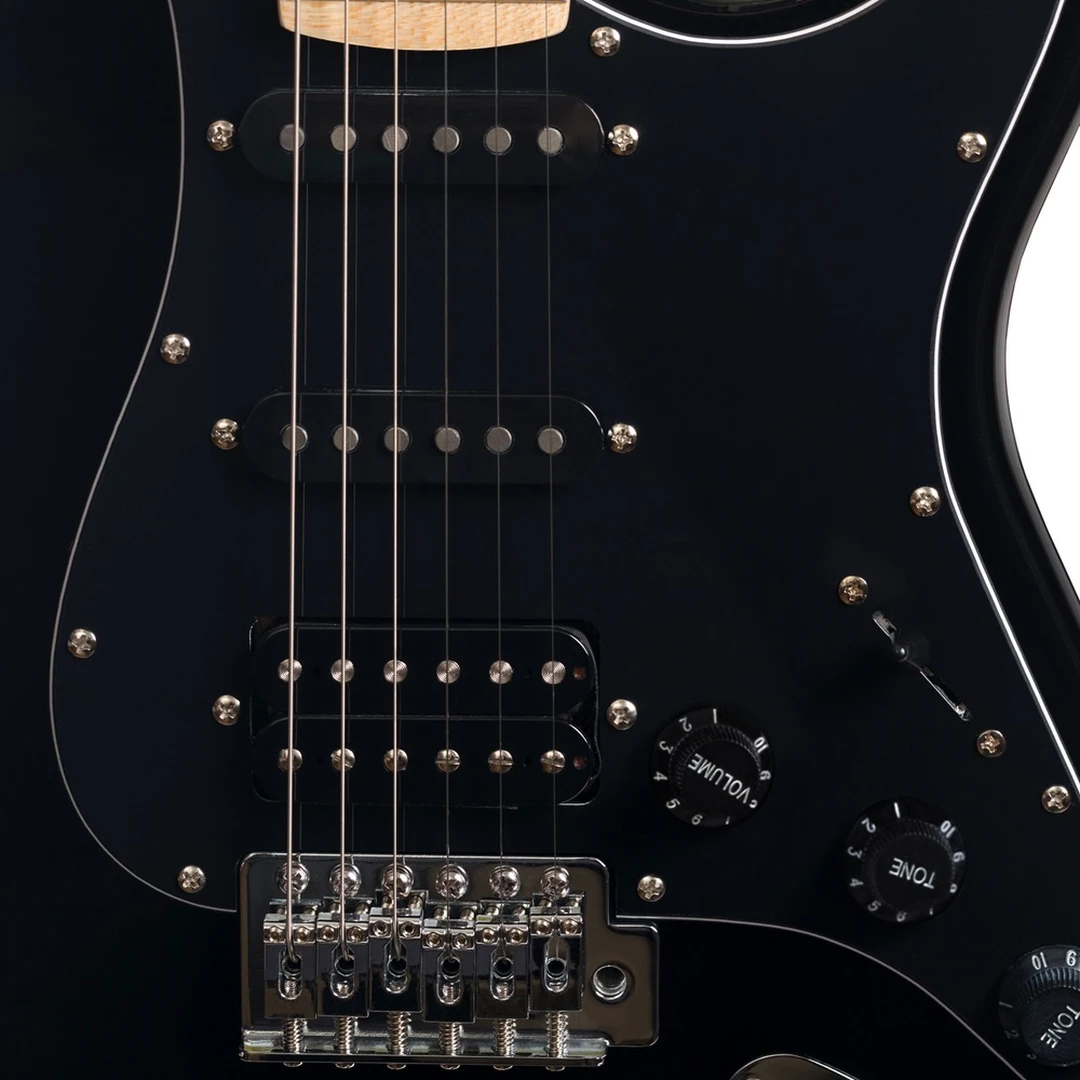 Электрогитара Rockdale Stars Plus HSS Maple Black