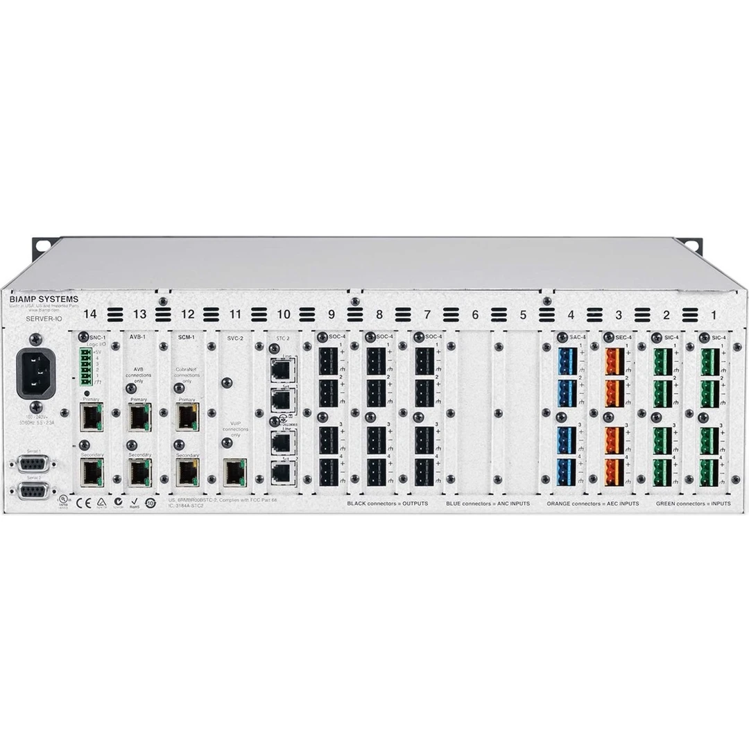 Сигнальный процессор Biamp Tesira SERVER-IO AVB