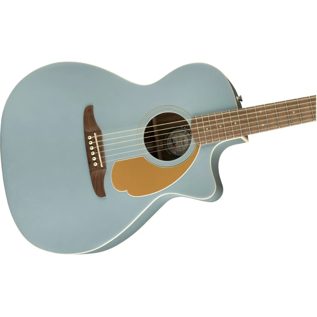 Электроакустическая гитара Fender Newporter Player WN Ice Blue Satin