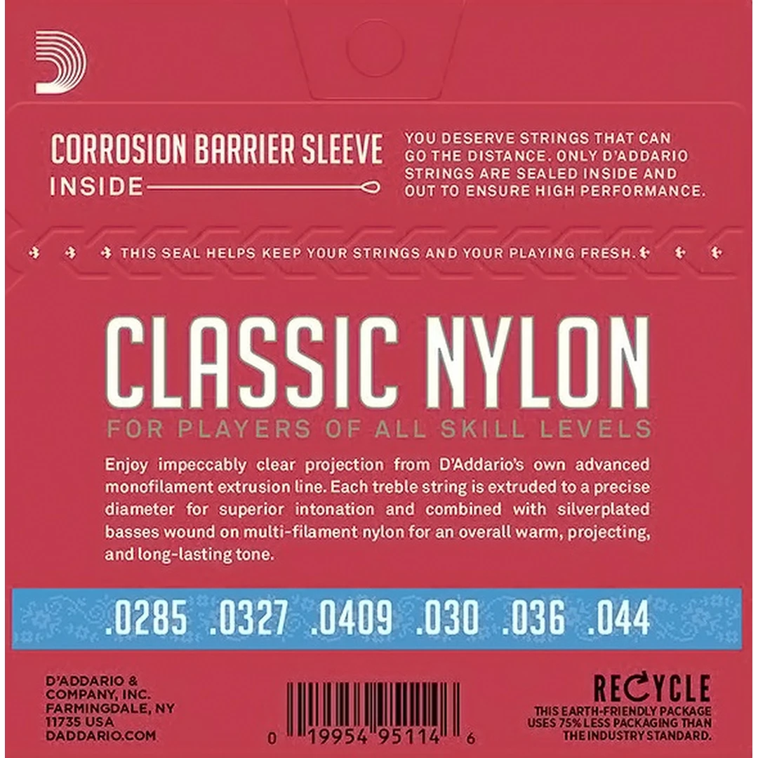 Струны для классической гитары D'Addario EJ27H Hard Tension