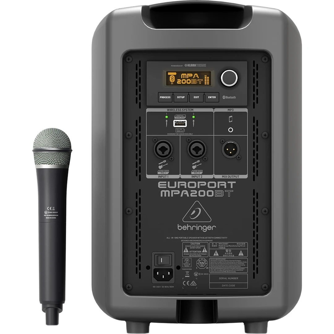 Портативная акустическая система Behringer MPA200BT