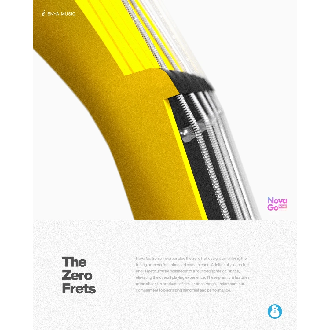 Смарт электрогитара Enya NOVA GO Sonic/RD + набор аксессуаров