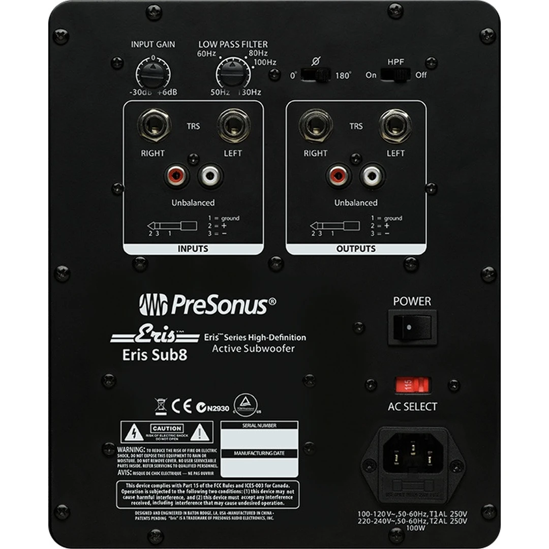 Сабвуфер Presonus Eris Sub8