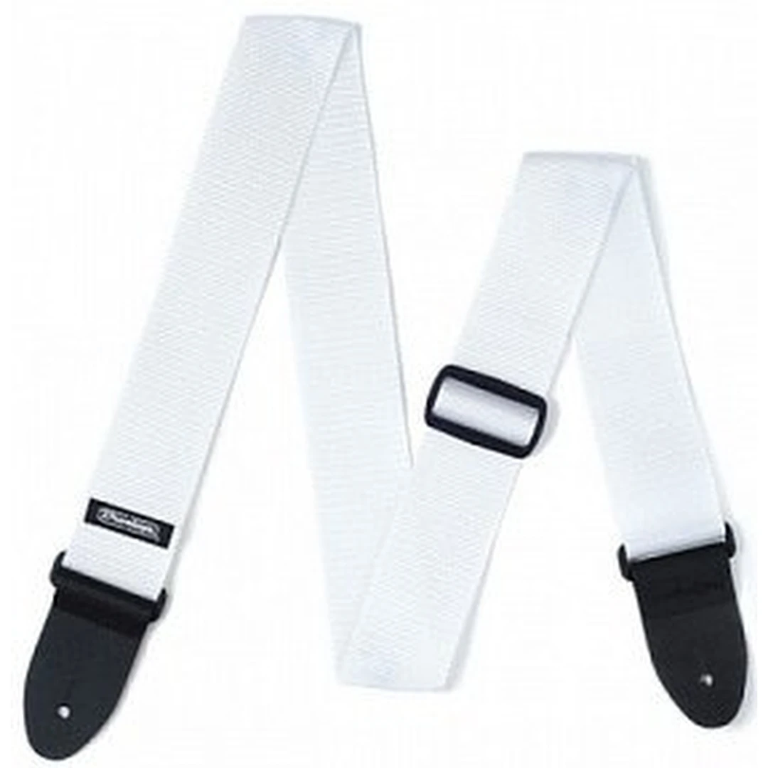 Ремень для гитары Dunlop D07-01WH Poly Strap White