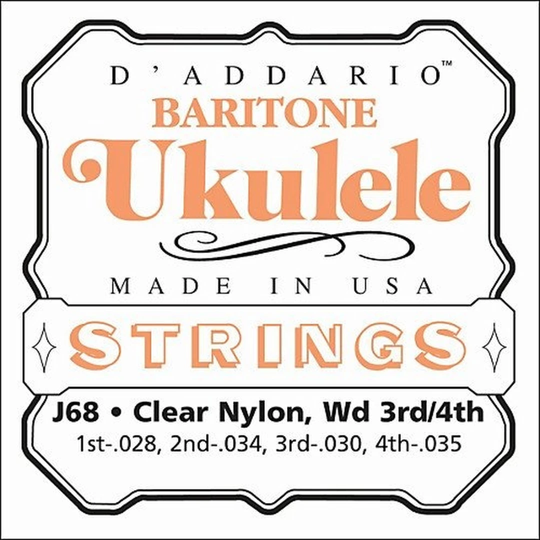 Струны для укулеле D’Addario J68