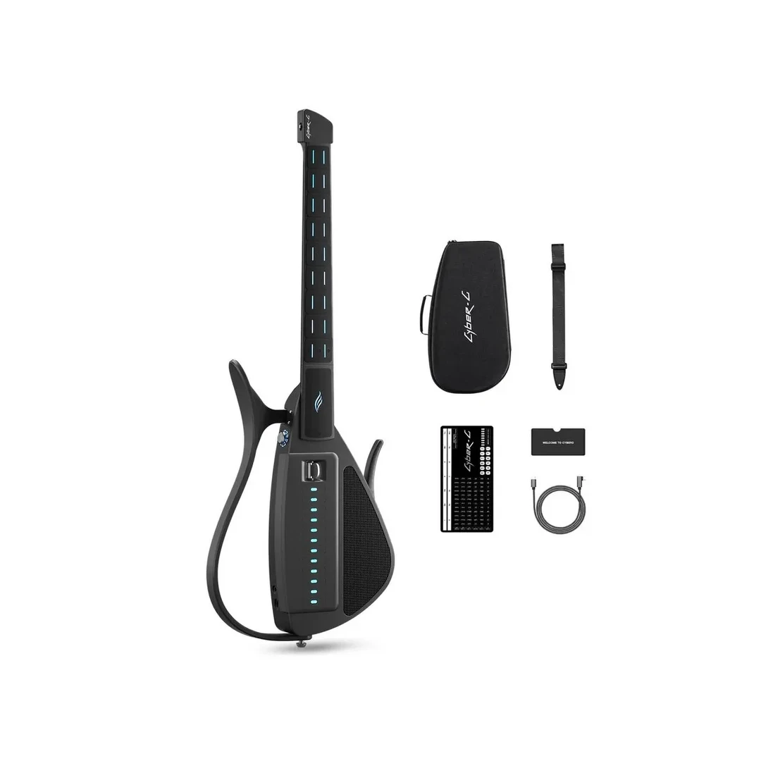 Смарт электрогитара Enya CYBER-G/BK(P) + набор аксессуаров