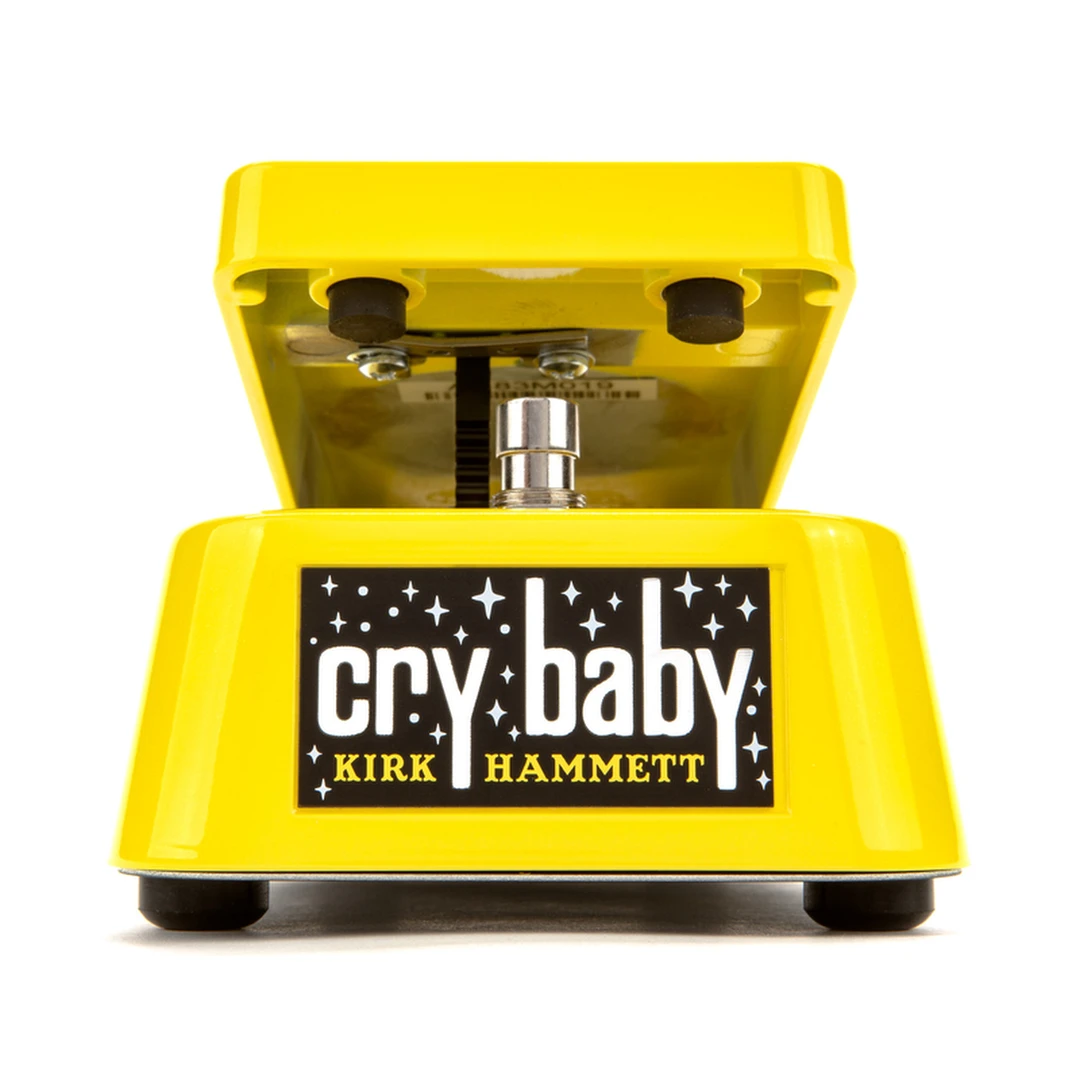 Педаль эффектов Dunlop KH95Y Kirk Hammett Cry Baby Wah Limited Edition Yellow Sparkle