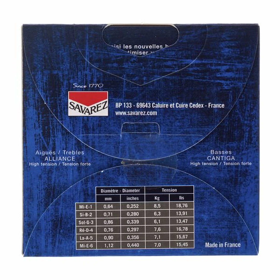 Струны для классической гитары Savarez 510AJ Alliance Cantiga Forte