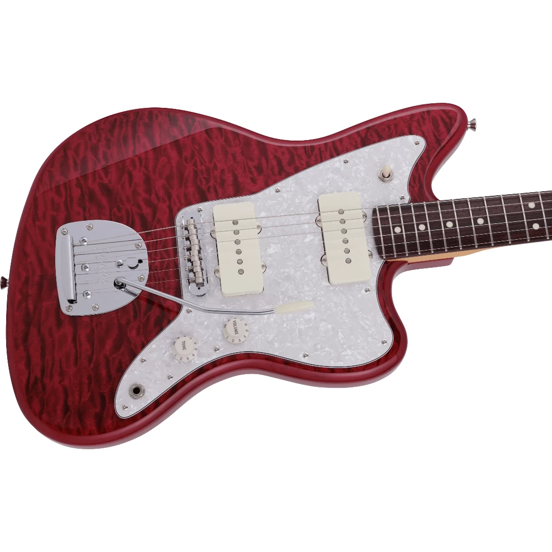 Электрогитара Fender 2024 MIJ Hybrid II Jazzmaster Quilt Red Beryl Made in Japan
