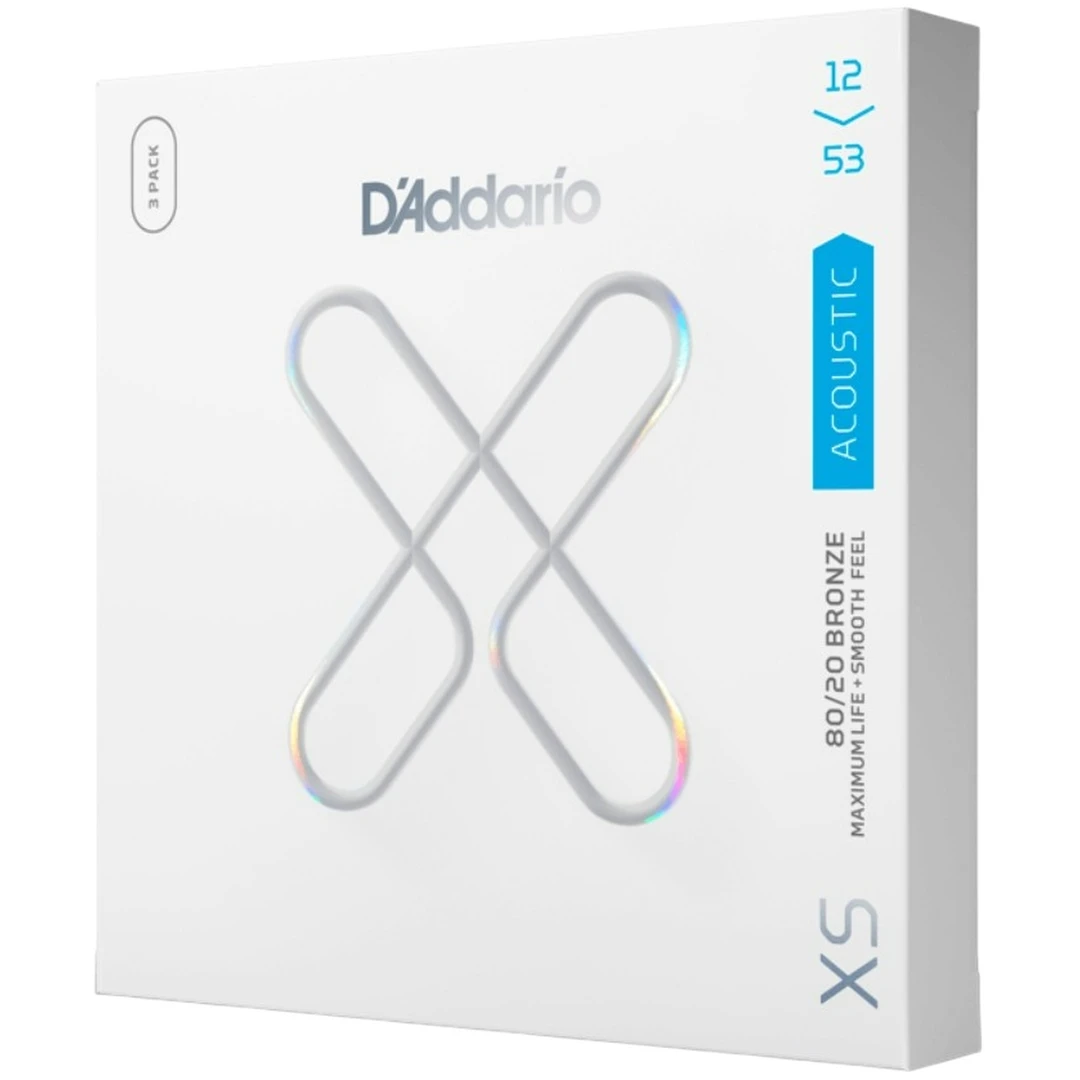 Струны для акустической гитары D'Addario XSABR1253-3P 12-53