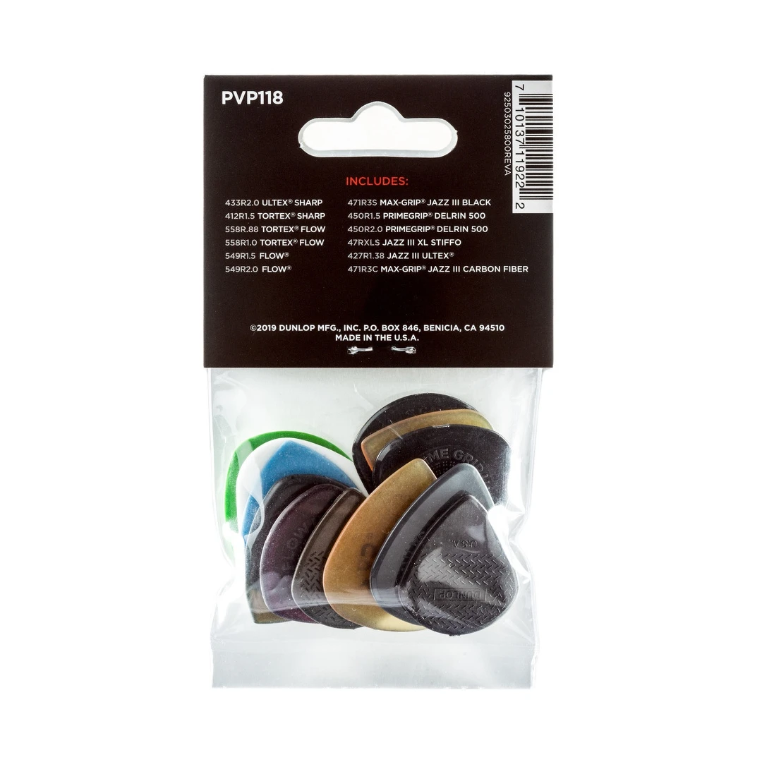 Набор медиаторов Dunlop PVP118 Shred Pick Variety Pack