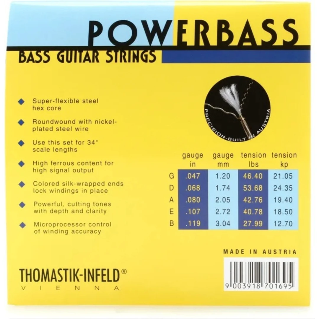 Струны для бас-гитары Thomastik EB345 47-119