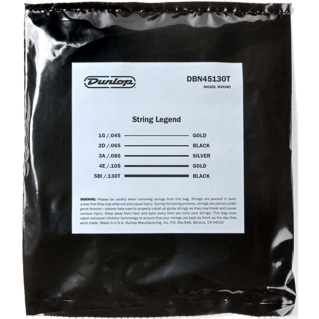 Струны для бас-гитары Dunlop DBN45130T 45-130