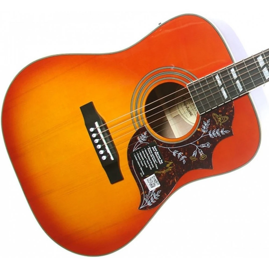 Электроакустическая гитара Epiphone Hummingbird Pro Faded Cherry Burst