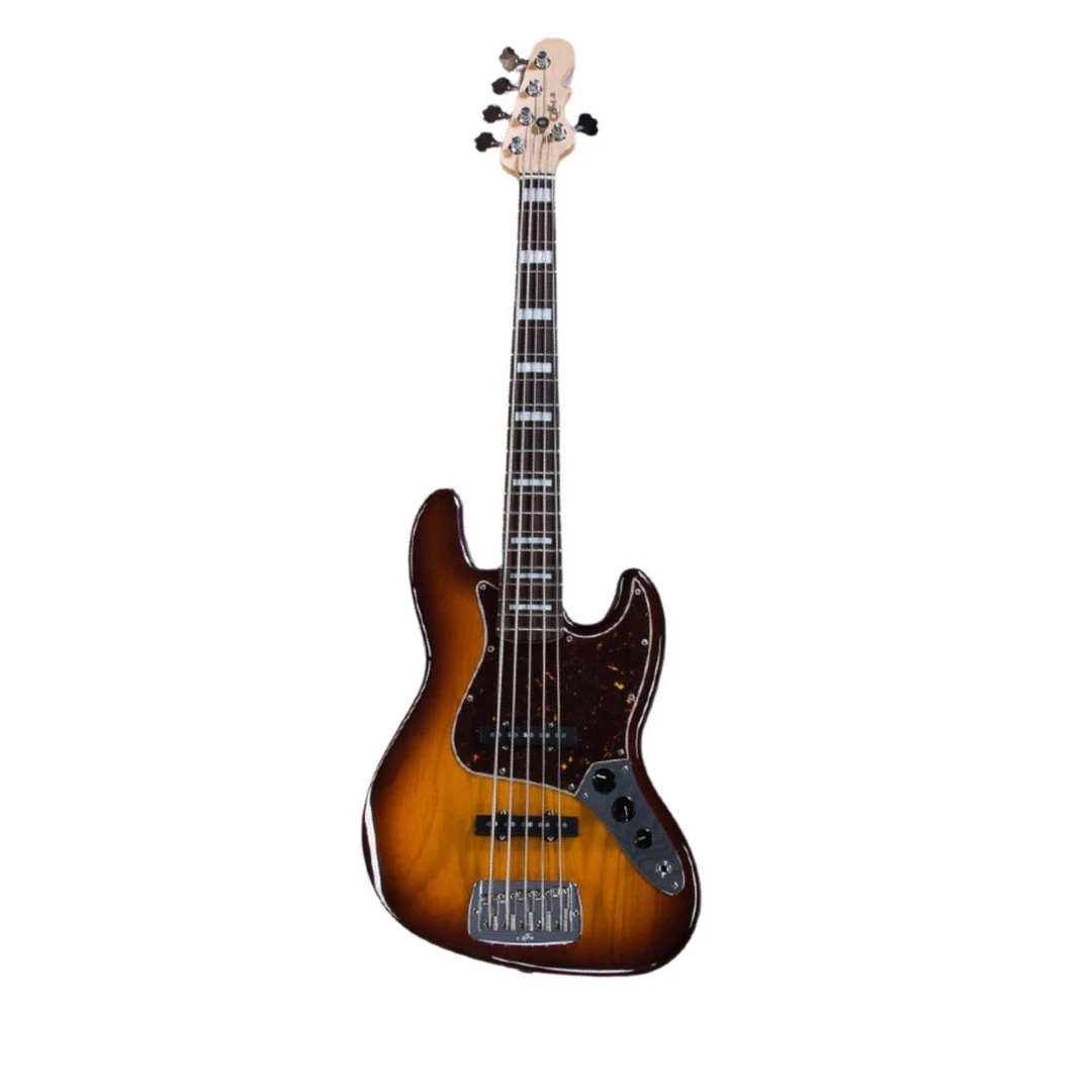 Бас-гитара G&amp;L JB5 Old School Tobacco Sunburst CR