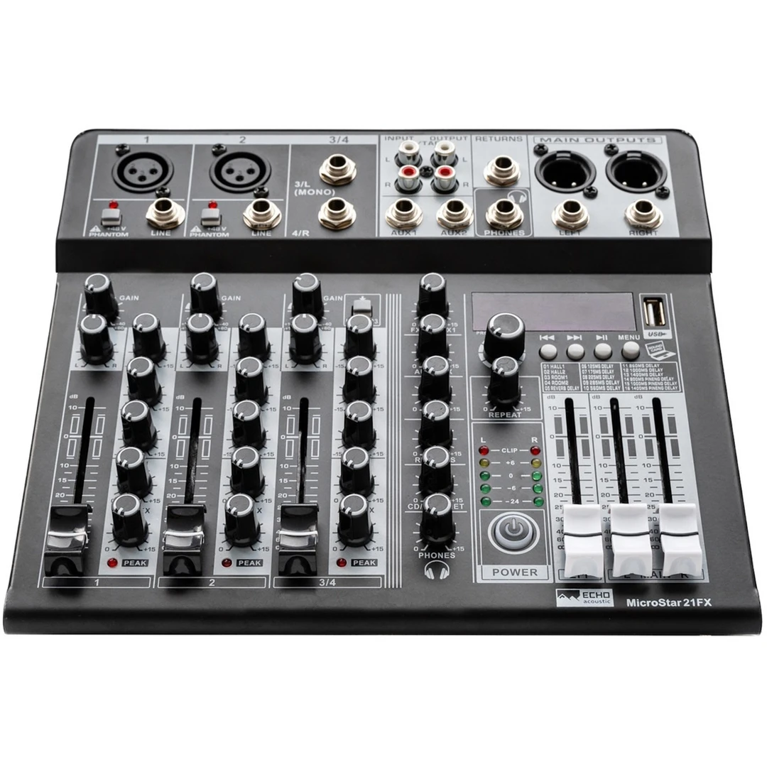 Микшерный пульт Echo Acoustic MicroStar 21FX