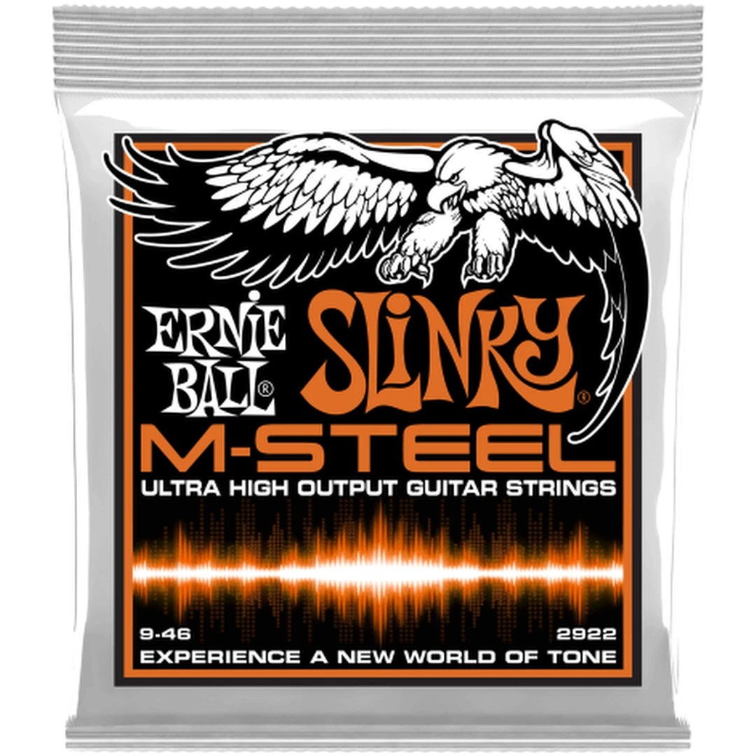 Струны для электрогитары Ernie Ball 2922 M-Steel Slinky 09-46