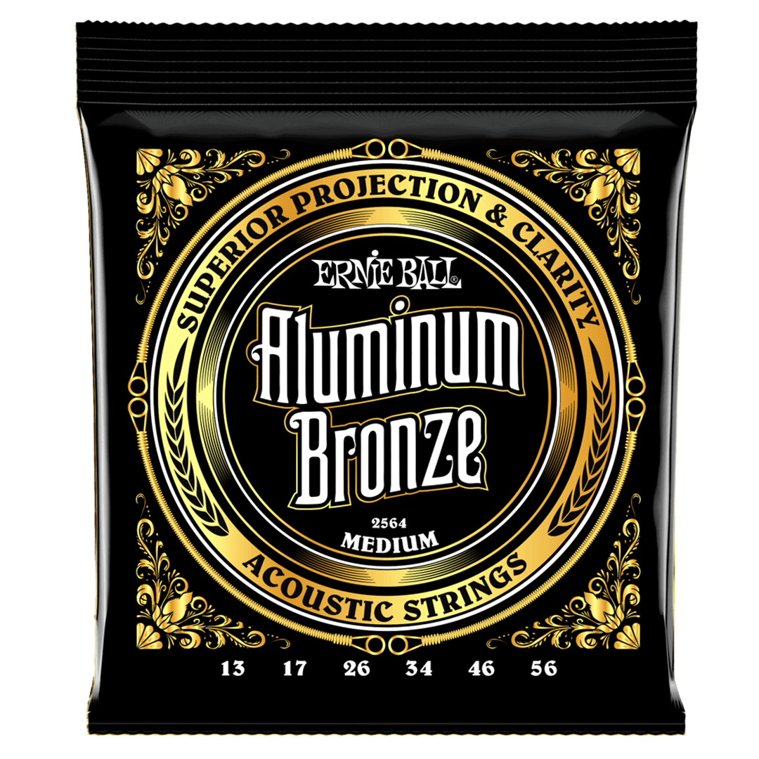 Струны для акустической гитары Ernie Ball 2564 Aluminum Bronze 13-56