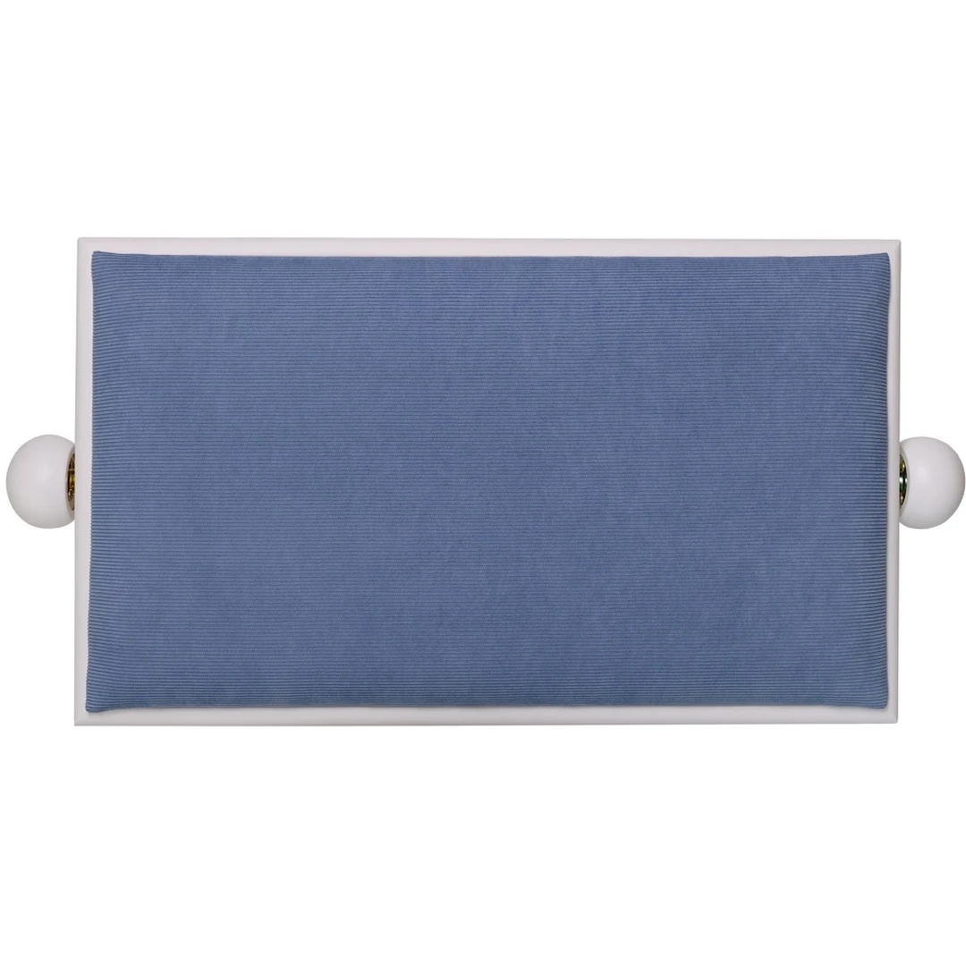 Банкетка Rockdale Rhapsody 131 White Royal Blue