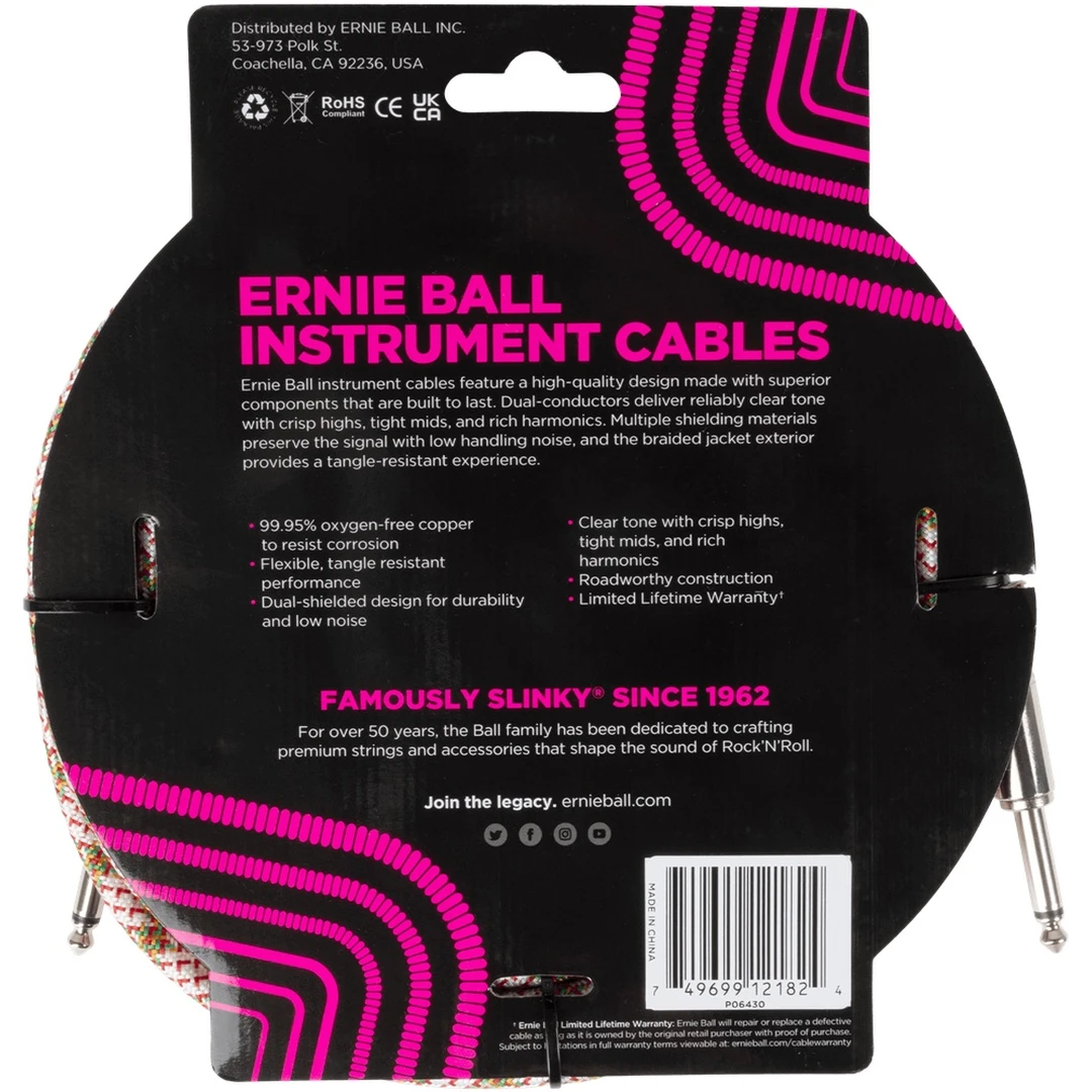 Инструментальный кабель Ernie Ball 6430