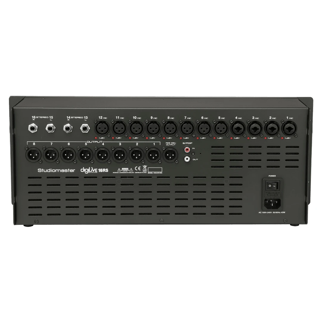Цифровой рэковый микшерный пульт Studiomaster DigiLive 16RS