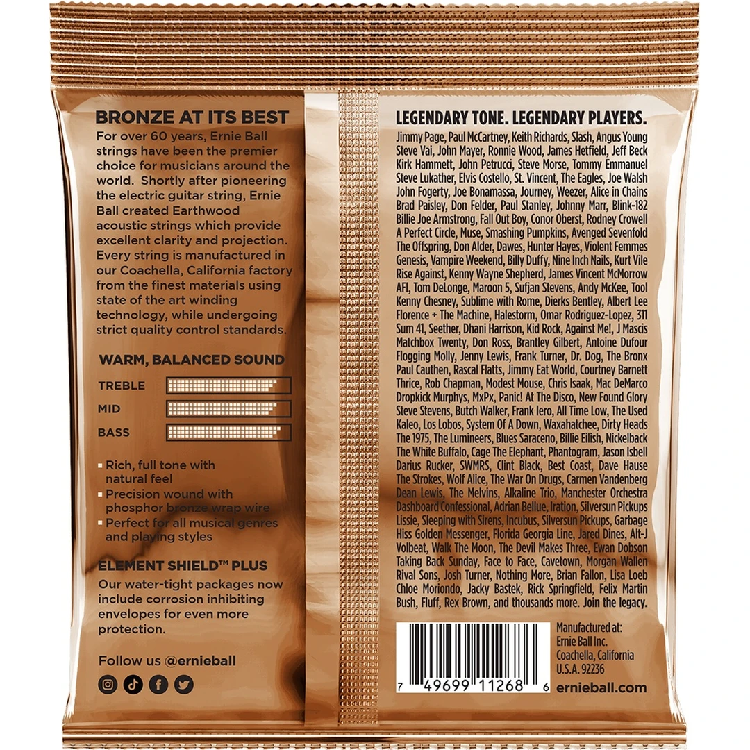 Струны для акустической гитары Ernie Ball 3550 10-50