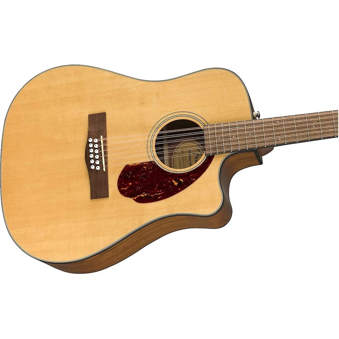 12-струнная электроакустическая гитара Fender CD-140SCE 12 Natural