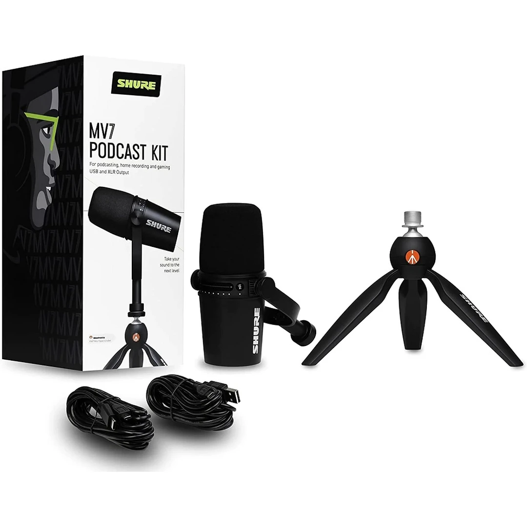 Микрофон Shure MV7-K-BNDL
