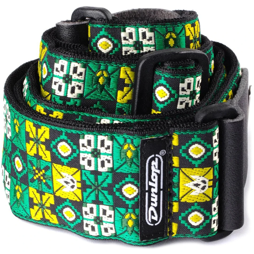 Ремень для гитары Dunlop D67-01GN Winterland Green