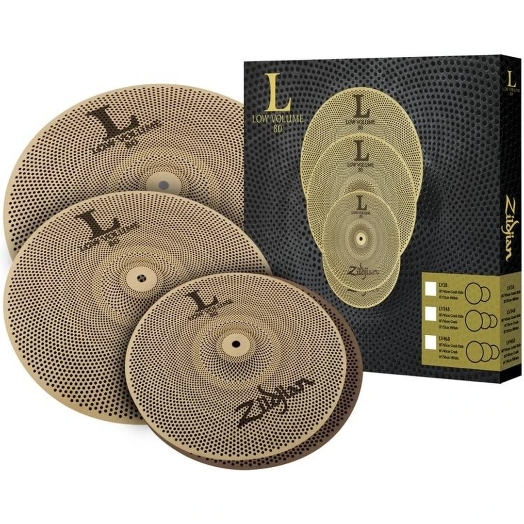 Комплект тарелок Zildjian LV468 L80 Low Volume Cymbal Set (14/16/18)
