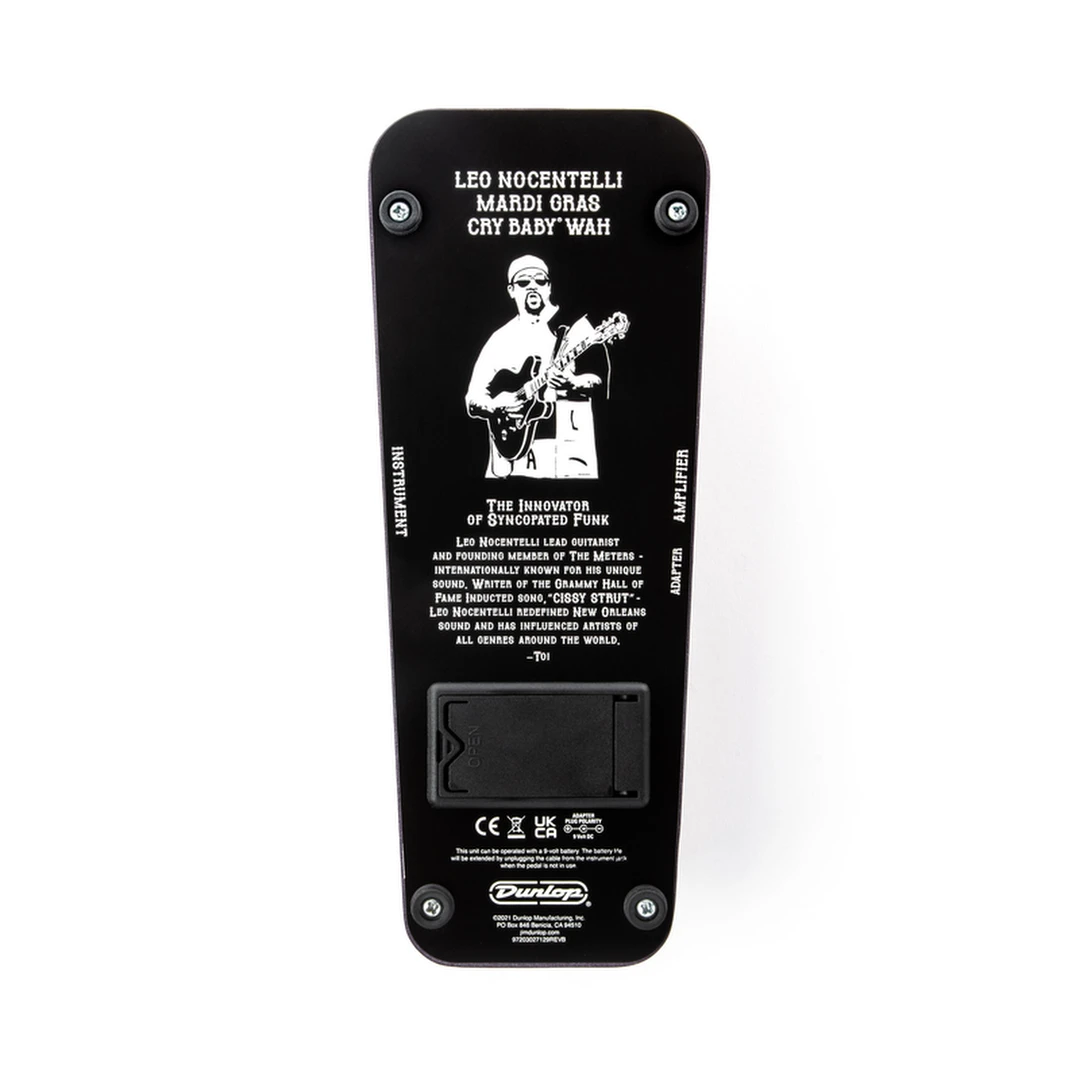 Педаль эффектов Dunlop LN95 Leo Nocentelli Cry Baby Mardi Gras Wah