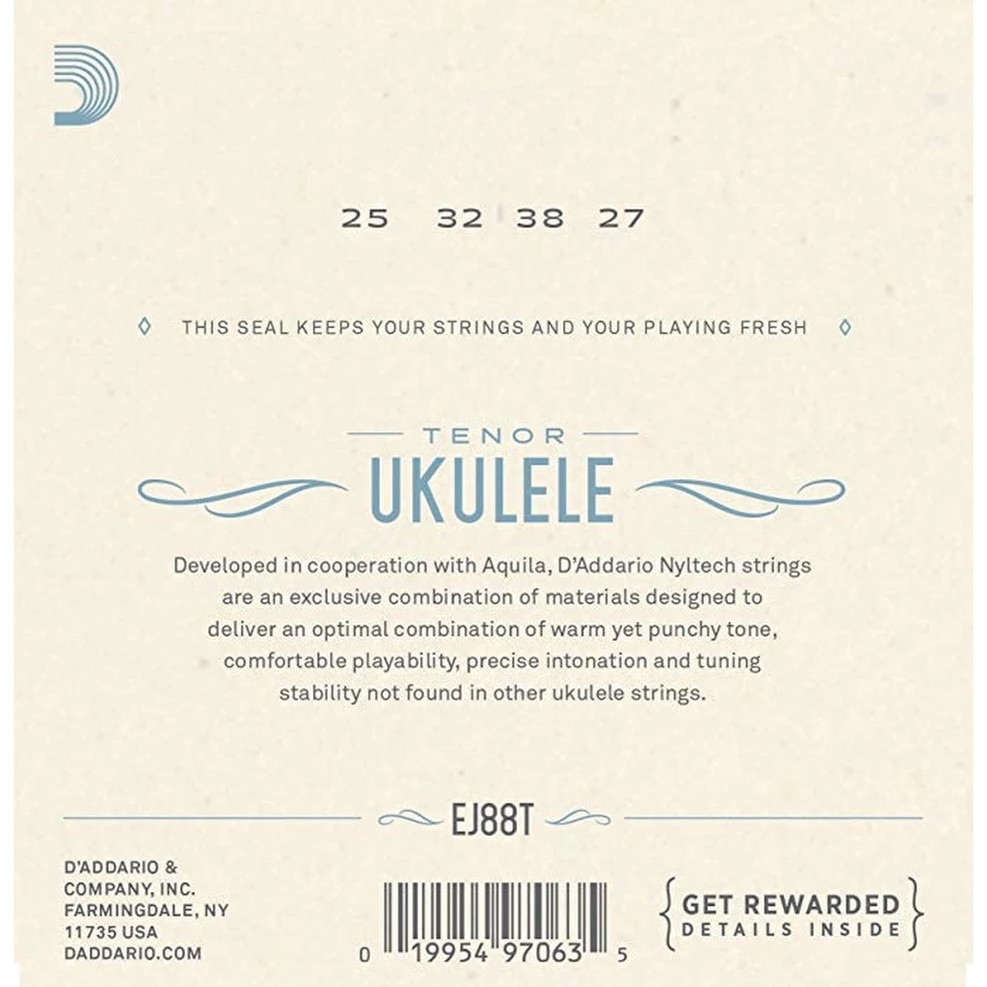 Струны для укулеле D’Addario EJ88T