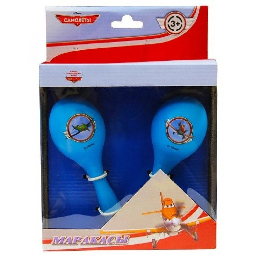 Маракасы пластиковые "Самолеты" Flight DISNEY FDSN-3PLP