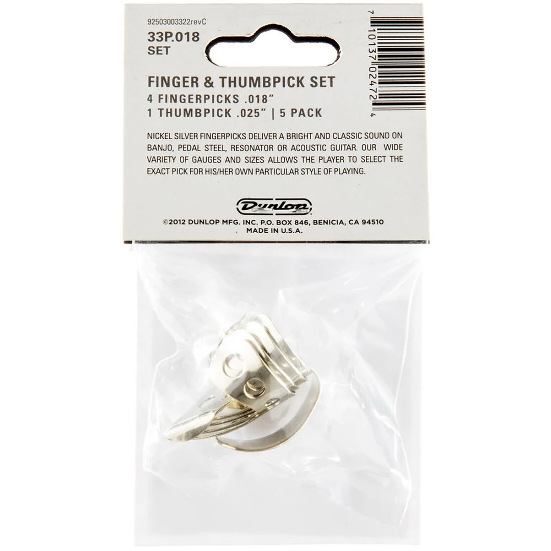 Набор когтей Dunlop 33P.018 Nickel Silver