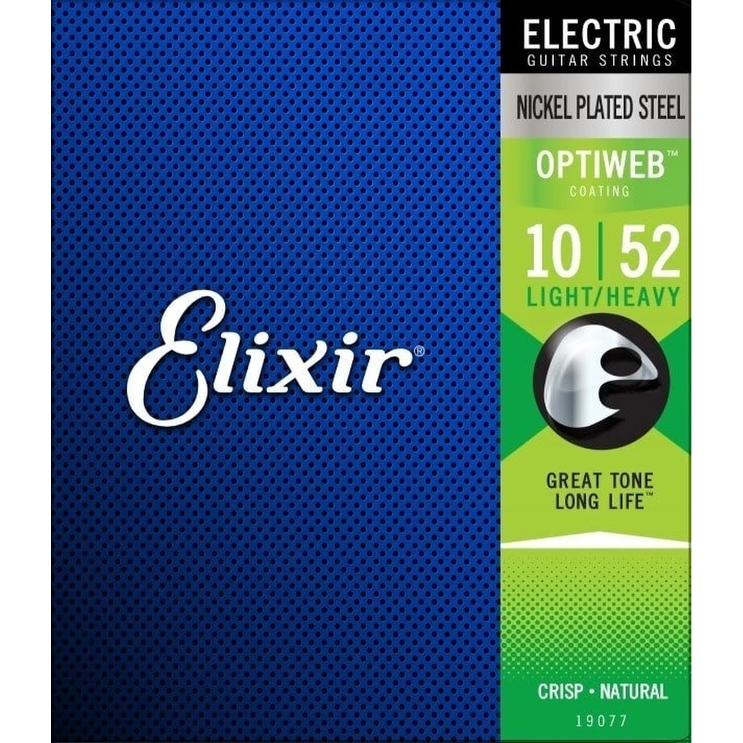Струны для электрогитары Elixir 19077 Optiweb 10-52 Light/Heavy