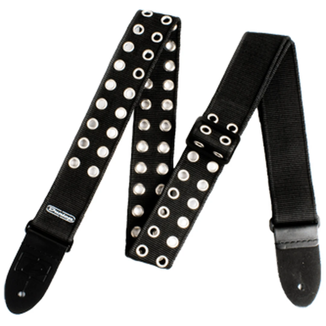 Ремень для гитары Dunlop D38-19BK Grommet Black