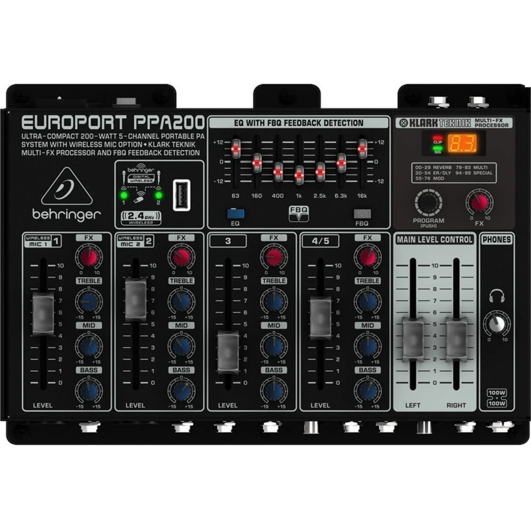 Набор звукового оборудования Behringer Europort PPA200