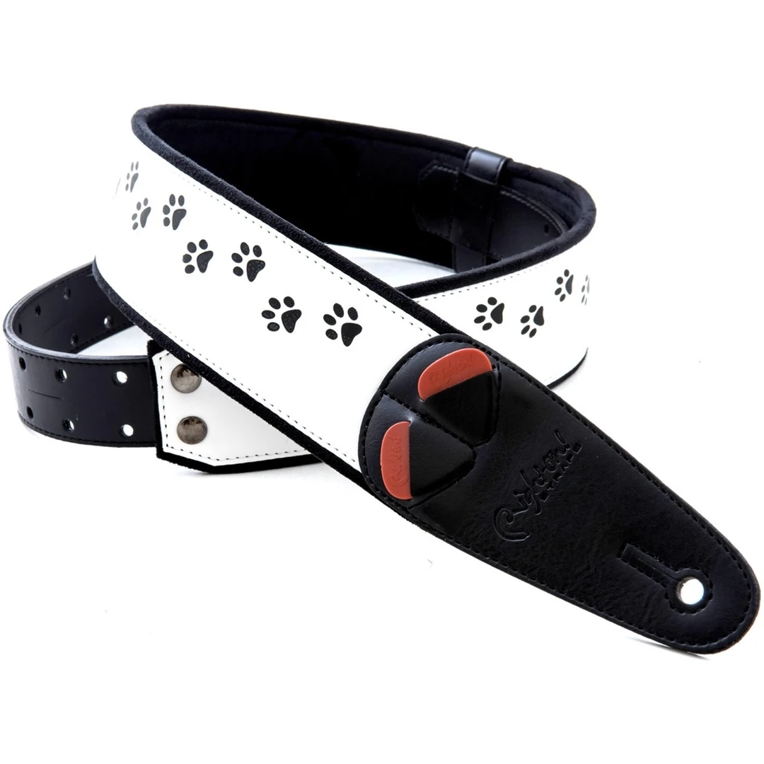 Ремень для гитары RightOn Straps Mojo Cat White