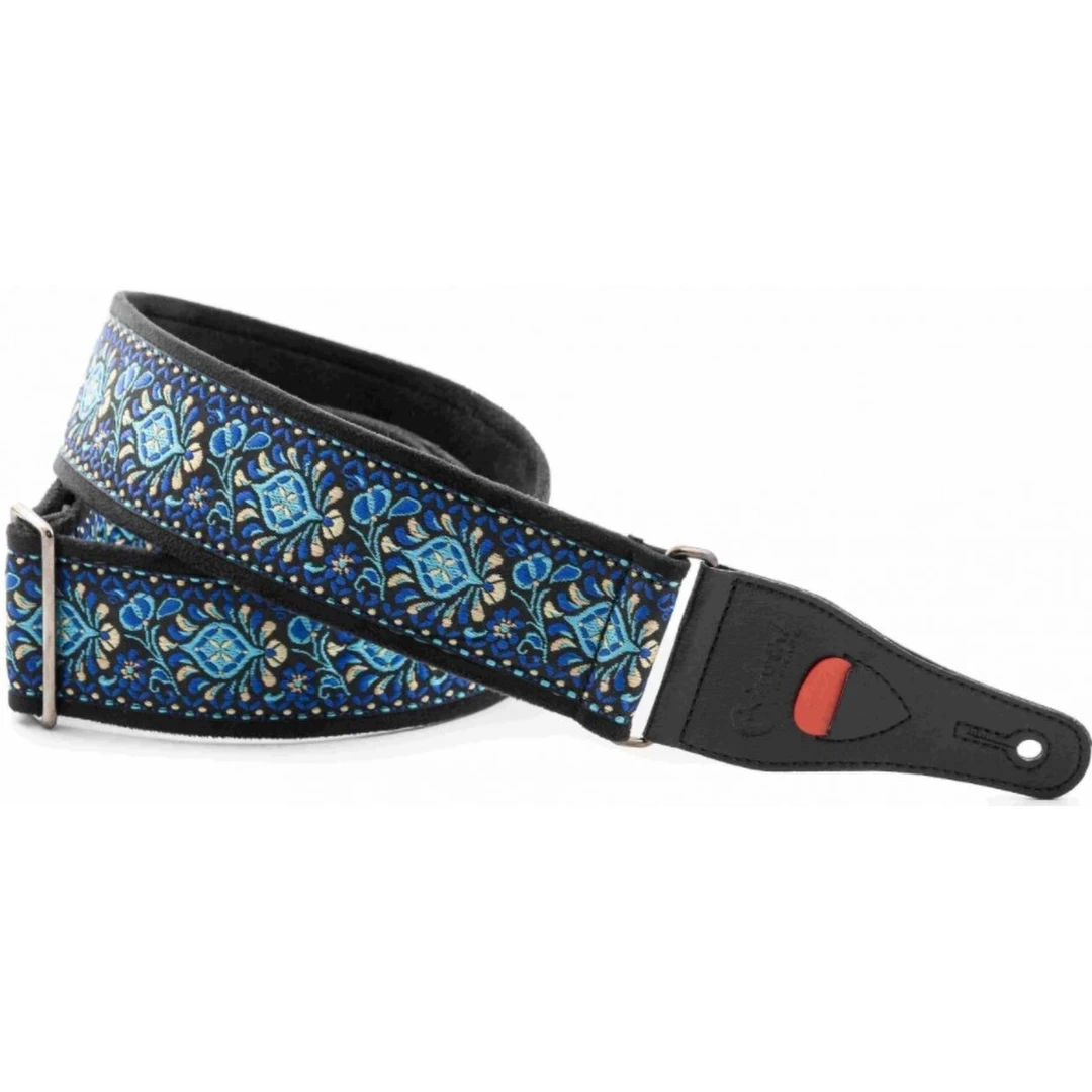 Ремень для гитары RightOn Straps Standard Plus Woodstock II Blue