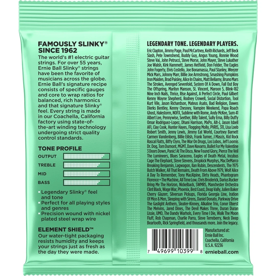 Струны для электрогитары Ernie Ball 2229 8-42