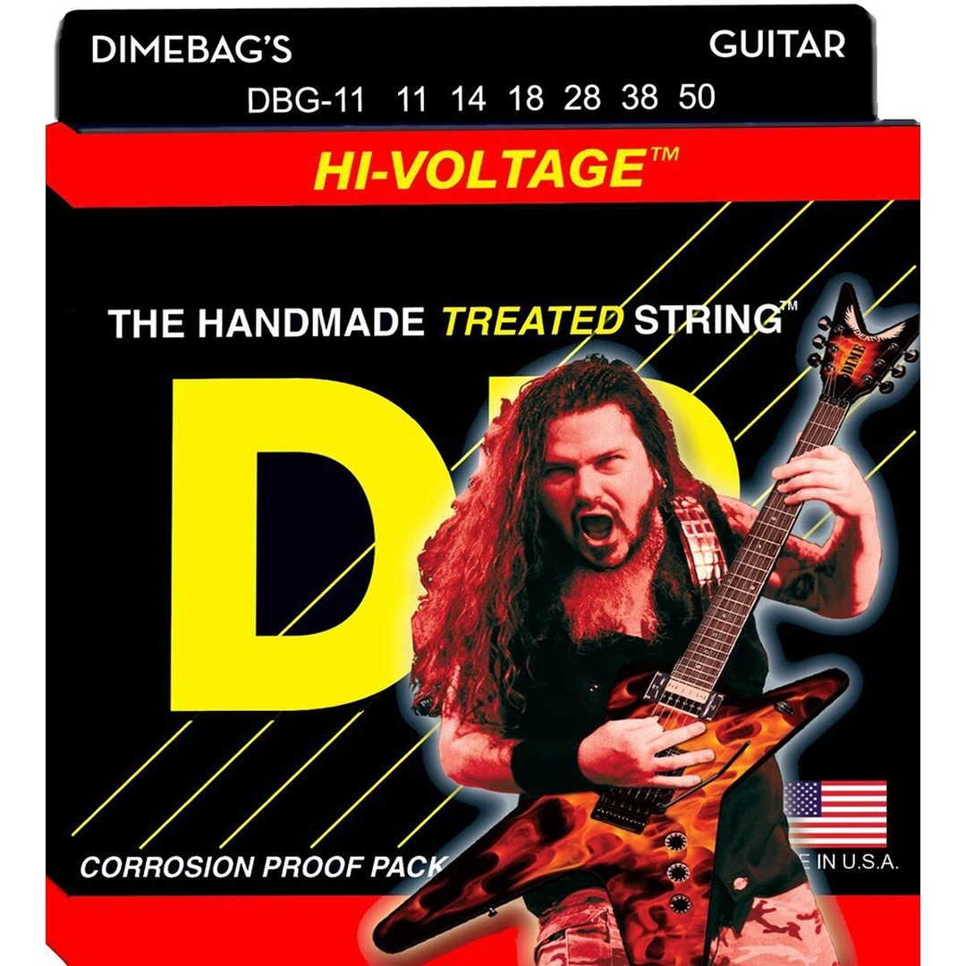 Струны для электрогитары DR Dimebag Darrell Hi-Voltage DBG-11 11-50