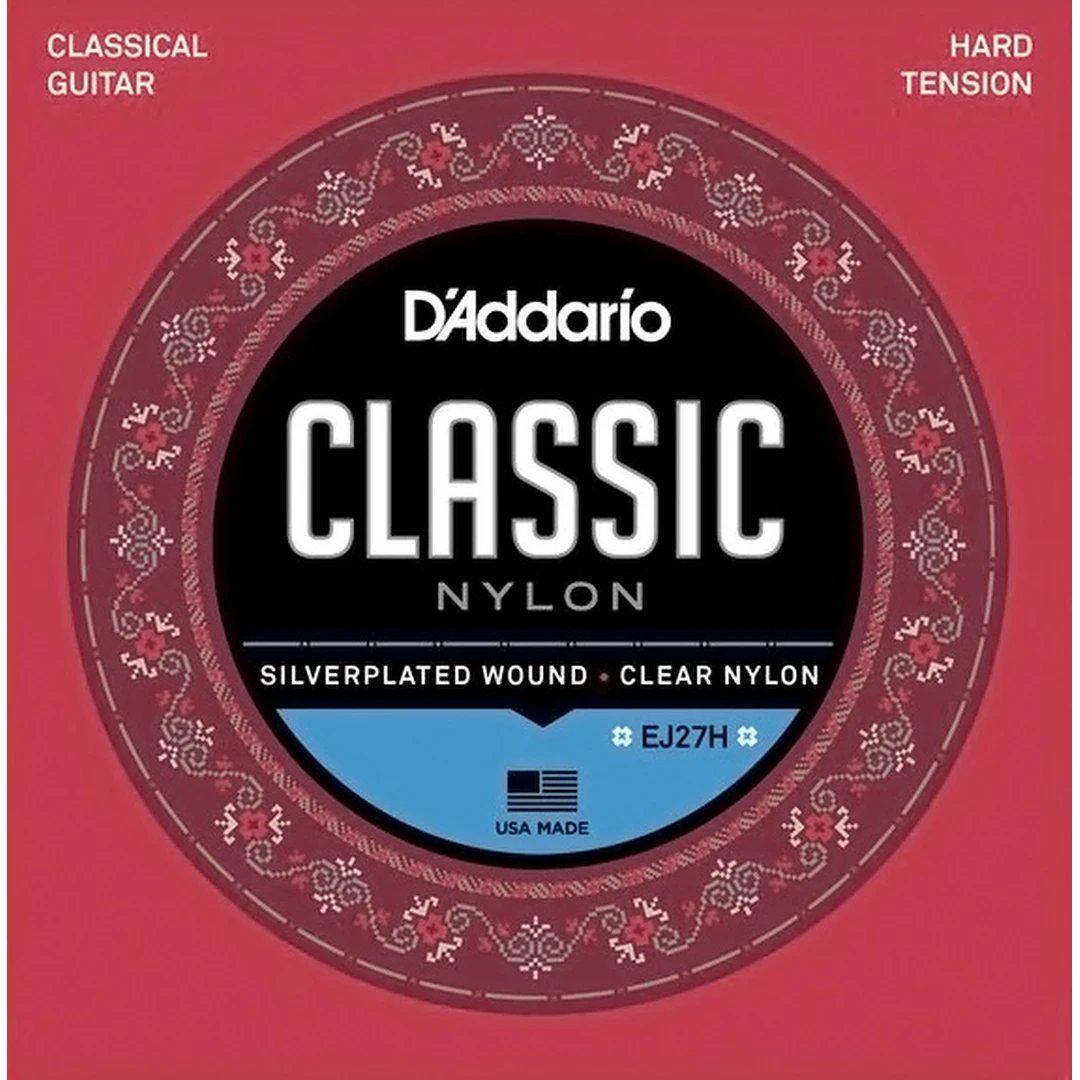 Струны для классической гитары D'Addario EJ27H Hard Tension