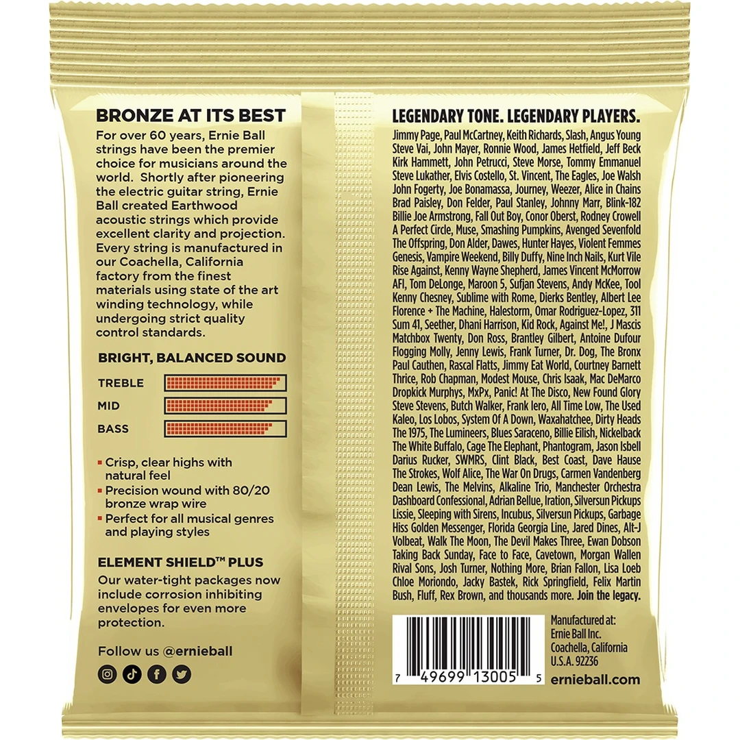 Струны для акустической гитары Ernie Ball 3005 12.5-56