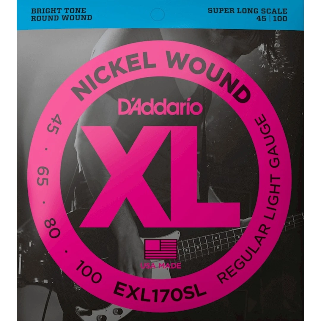 Струны для бас-гитары D'Addario EXL170SL 45-100