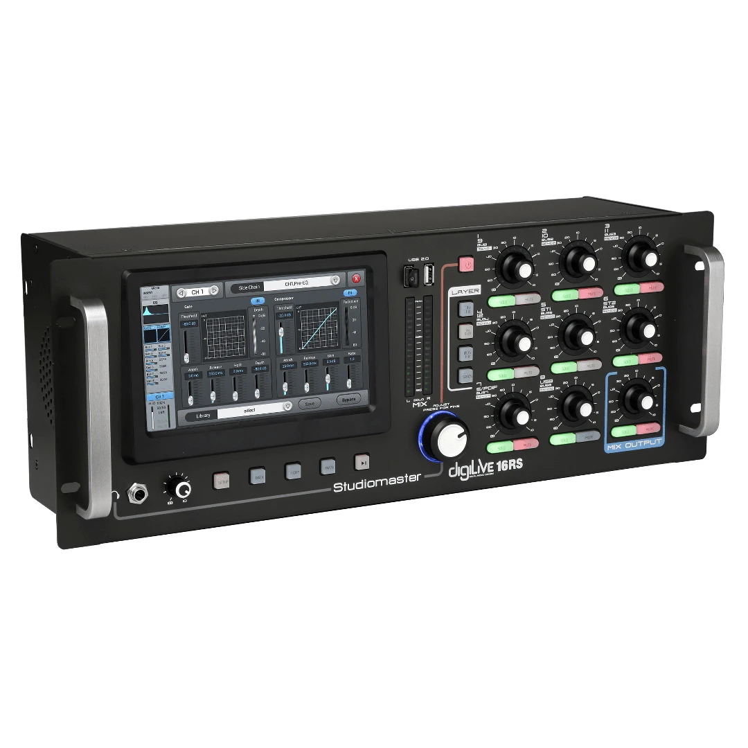 Цифровой рэковый микшерный пульт Studiomaster DigiLive 16RS