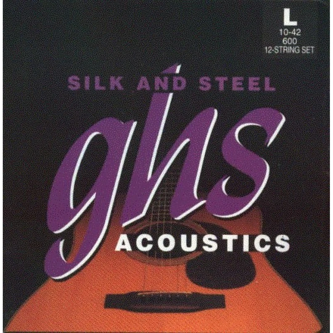 Струны для 12-ти струнной акустической гитары GHS 600 10-42