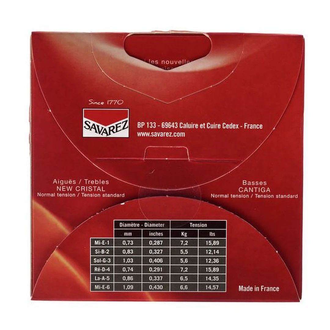 Струны для классической гитары Savarez 510CR New Cristal Cantiga Normal